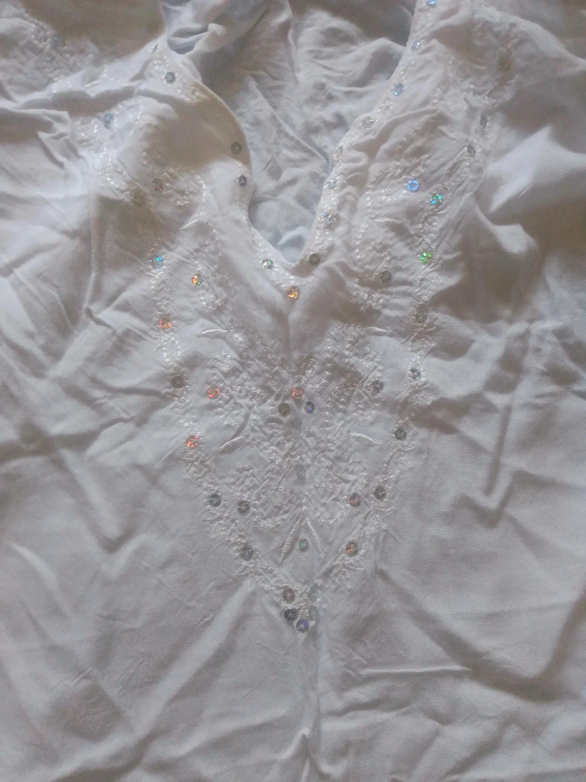 White cotton tunic 40/42 – photo 5